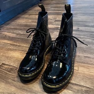 patent leather doc martens